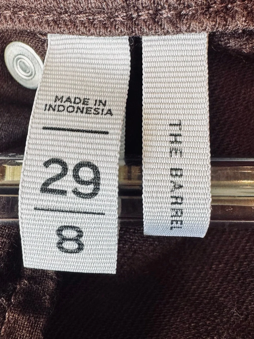 LOFT Mid Rise Barrel Jeans | Dark Raisin Brown | Mid Rise Cropped Denim | Size 8